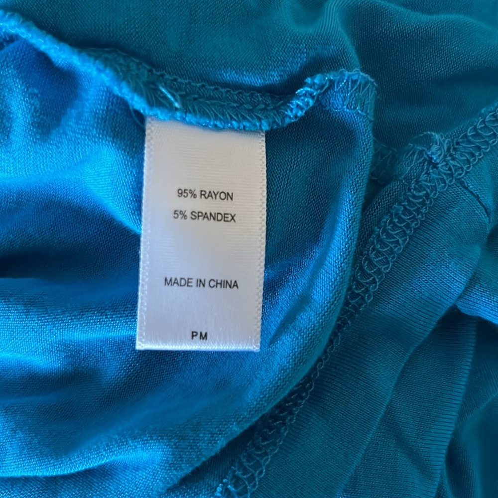 Midnight by Carole Hochman Blue & White Printed Sleeveless Maxi Nightgown - Picture 5 of 7